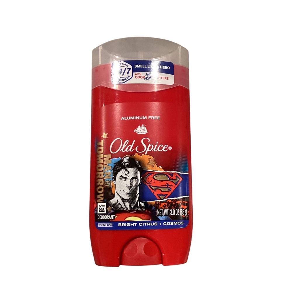 Old Spice Man of Tomorrow Superman Deodorant Bright Citrus Cosmos 3.0 oz New‎